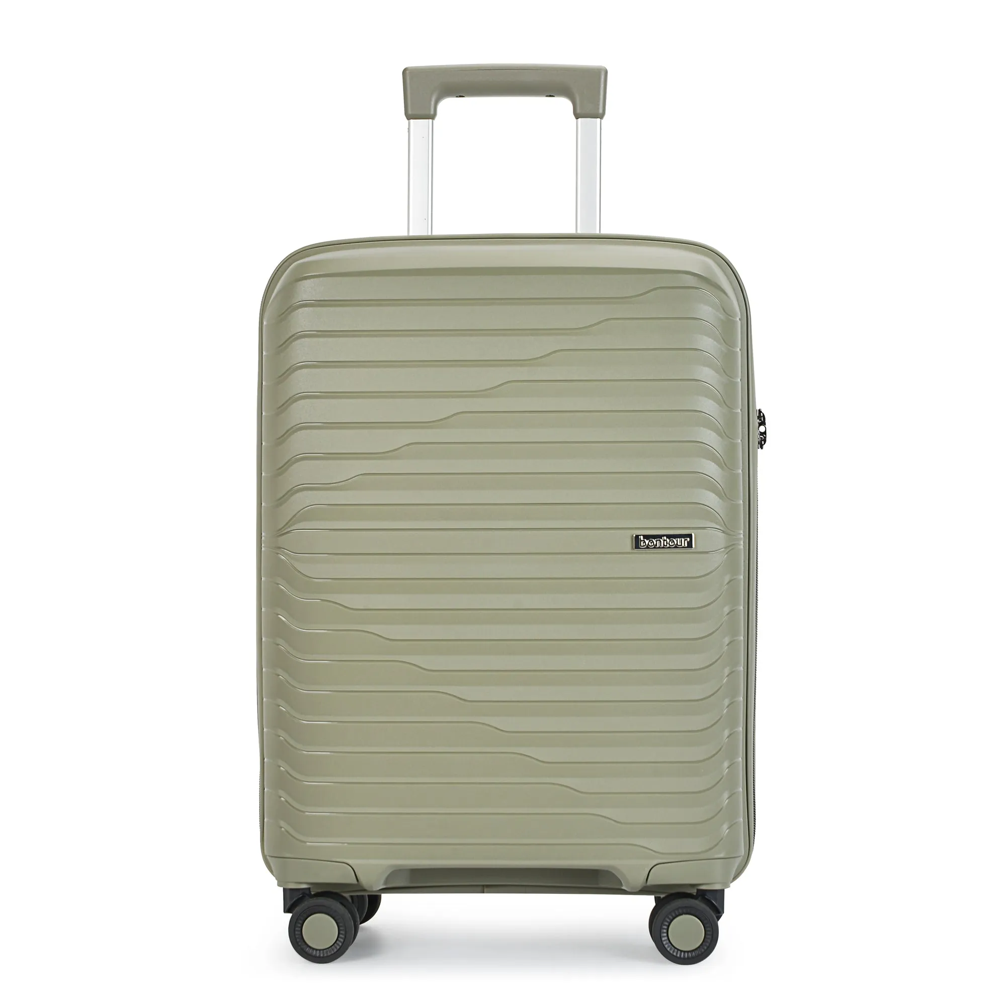 BONTOUR "City" 4-wheel suitcase 75x48x30  cm with TSA lock, size L, green