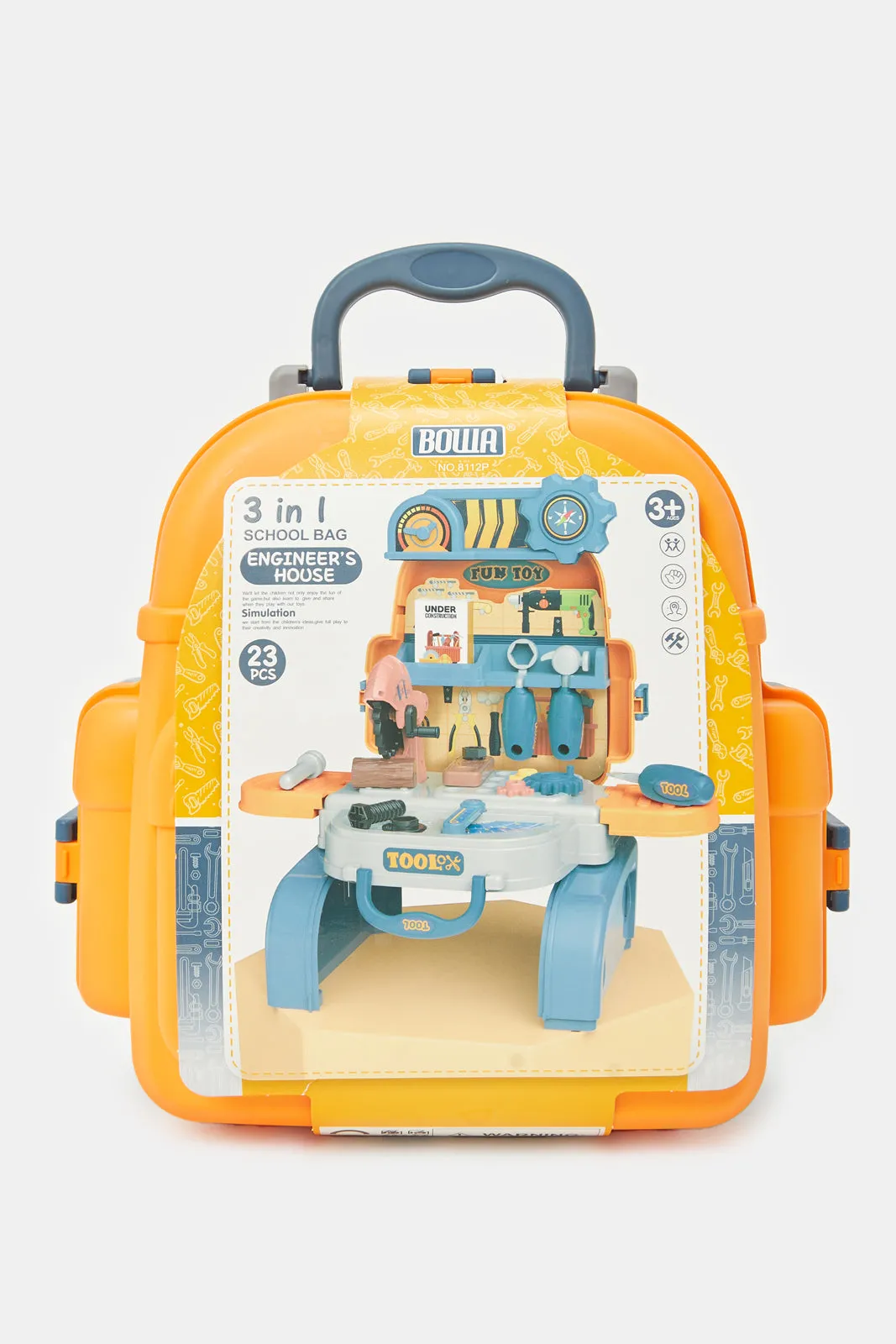 Boys Blue 3 In 1 School Bag Engineer'S House