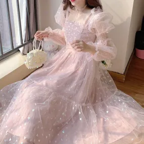 Running Away Together    Dress Kawaii Academia Y2K Cottagecore Coquette Fairycore Dollette Princesscore